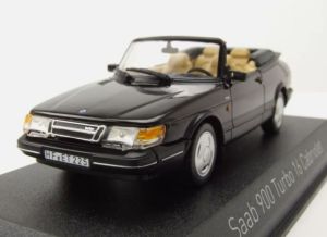 NOREV810045 - Voiture cabriolet de 1992 couleur noire – SAAB 900 turbo