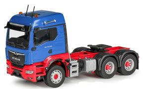 CON81005/0 - Camion solo de couleur rouge et bleu - MAN TGS 6x4