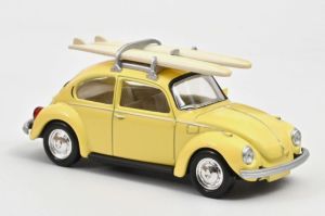 NOREV841007 - Voiture Jet Car de 1973 couleur jaune avec surf - VW Coccinelle 1303