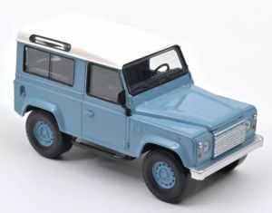 NOREV845107 - Voiture de 1995 couleur bleu et blanc – LAND ROVER Defender