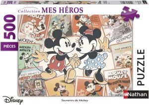NAT872176 - Puzzle Les souvenirs de Mickey - 500 pièces