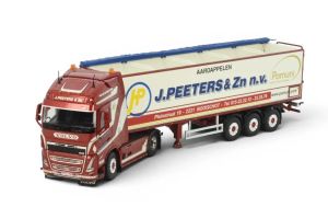 TEK88714 - Camion avec remorque du transporteur J.PEETERS - VOLVO FH05 Gl. XL 4x2