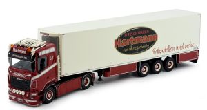 Camion avec remorque frigorifique SCANIA S650 4x2 avec remorque frigo 3 Essieux HARTMANN