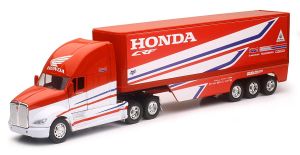 NEW10893 - Camion avec remorque 3 essieux KENWORTH Team HONDA HRC