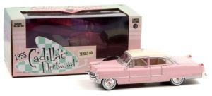 GREEN84098 - Voiture de 1955 couleur rose et toit blanc - CADILLAC Fleetwood Séries 60