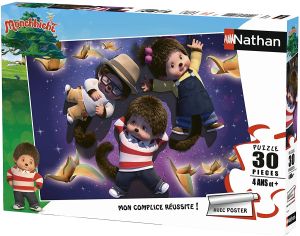 NAT86374 - Puzzle de 30 Pièces avec poster – MONCHHICHI