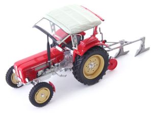 ATC90151 - Tracteur avec charrue couleur rouge - SCHLUTER S 450
