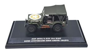 CAR91871 - Voiture du 80e anniversaire du debarquement - limitée à 1004 pièces - JEEP 6 Juin 1944 D-DAY