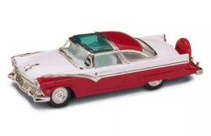 LDC94202RD - Voiture coupé de 1955 couleur rouge et blanche - FORD Crown Victoria