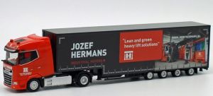 HER953467 - Camion avec remorque surbaissée 4 essieux JOZEF HERMANS - DAF XG 4x2