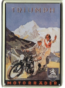 Plaque en métal - TRIUMPH 30x20cm