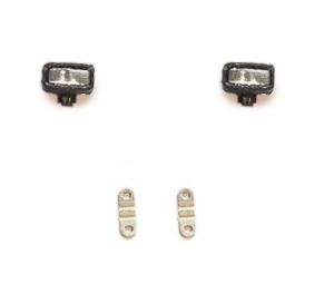 Accessoire pour tracteur – feux rectangulaires 1.2 x 3 mm avec support