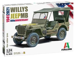 ITA3635 - Maquette à assembler et à peindre - JEEP WILLYS MB 80éme anniversaire 1941-2021