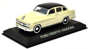 ATL2147217 - Voiture berline FORD Vedette Vendôme de 1954 de couleur crème à toit noir