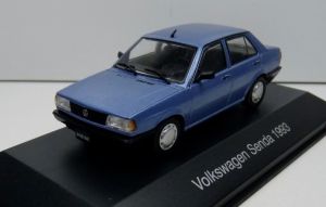 Voiture de 1993 couleur bleu métallisé avec livret – VW senda