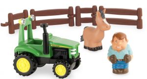 Tracteur JOHN DEERE en coffret avec accessoires