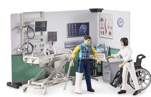 Set d'infirmerie comprenant : Des figurines et accessoires