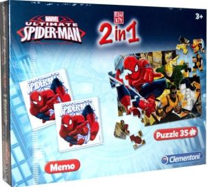 Puzzle 35 Pièces avec mémo du dessin animé SPIDER-MAN