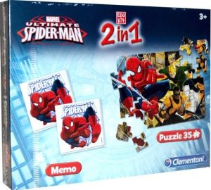 CLE13331 - Puzzle 35 Pièces avec mémo du dessin animé SPIDER-MAN