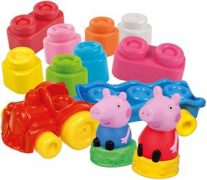 CLE17249 - Jeu de construction avec 14 cubes souples - Peppa Pig