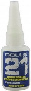 Flacon de 10 g de colle cyano acrilat