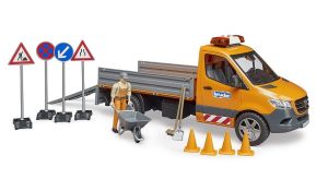 Camion municipal Mercedes Benz Sprinter avec conducteur et accessoires