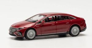 Voiture de couleur rouge jacinthe métallisé – MERCEDES EQ EQS