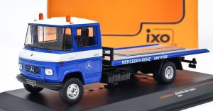 IXOCLC489N.22 - Camion porteur plateau de 1980 couleur bleu – MERCEDES L 608 D