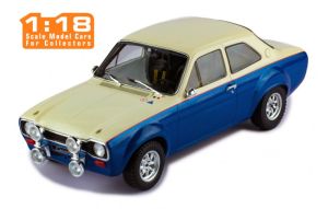 IXO18CMC124.22 - Voiture de 1974 couleur bleue et blanche - FORD Escort MKI RS1600