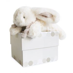 DC1240 - Doudou couleur taupe 20 cm de la gamme LAPIN BONBON