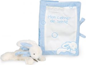 DC1306 - Protège carnet de santé avec lapin de couleur bleu de la gamme Lapin Bonbon