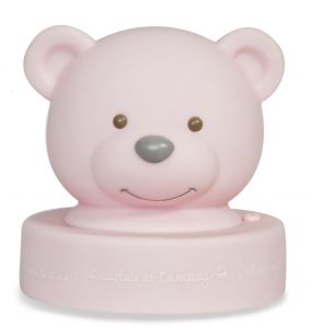 DC2488ROSE - Veilleuse couleur rose de la gamme LES ACCESSOIRES DE DOUDOU - ours