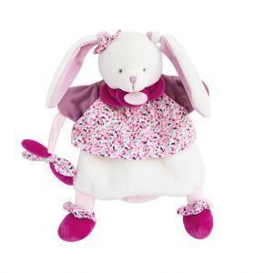 DC3080 - Doudou de la gamme MARIONNETTES - Lapin Cerise