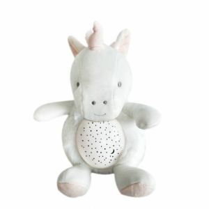DC3695 - Accessoire de la gamme DOUDOU ET COMPAGNIE - VEILLEUSE (Musique , lumière et bruit de nature) - Licorne