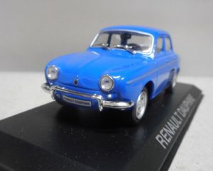 Voiture de couleur bleue boîte abîmée – RENAULT DAUPHINE