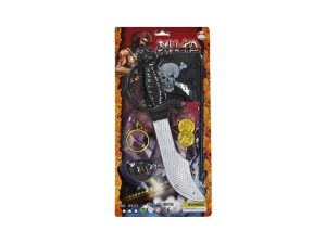 LPE50416 - Jouet pour enfant - set de pirate contient : un couteau , deux pièces et des accessoires