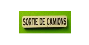MCD-039 - Panneau en kit signalisation sortie de camions