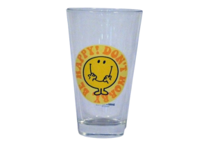 TRP3291 - Lot de 6 verres Coniques Monsieur Madame - Mr. Happy Dimensions : 8 x 13 x 8 cm