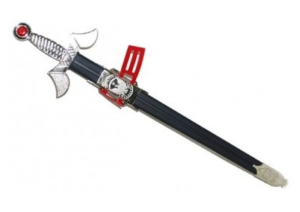 LPE52094 - Jouet pour enfant - épée avec motif aigle et fourreau dimensions : 66 cm