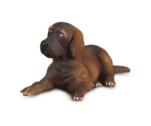 COLL88065 - Figurine de l'univers des animaux de la ferme - Chiot couché de race Dogue allemand