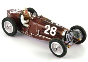 FLM-118002/28M - Voiture du Grand prix de Monaco 1934 de couleur Marron N°28 - BUGATTI Type 59