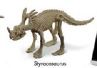 GEOCL3201A - Figurine dinosaure à monter soi-même Jurassix museum - Styracosaurus