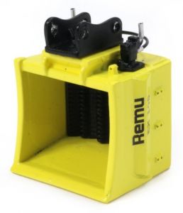 Accessoire pour pelle de 16/20 tonnes  - Godet concasseur REMU EX140 pour largeur d'attelage: 8mm