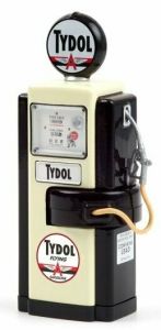 Pompe à carburant aux couleurs TYDOL de dimensions 10cm x 3,5cm x 2cm