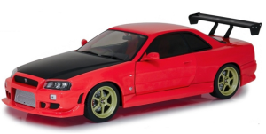 GREEN19052 - Voiture sportive NISSAN Skyline GT-R (R34) de 1999 de couleur rouge