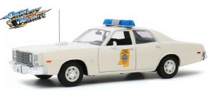 GREEN19083 - Voiture du film Smokey And The Bandit de 1977 PLYMOUTH Fury 1975 de couleur blanche