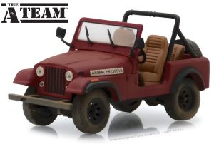 GREEN86528 - Voiture de la série l'Agence Tous Risques JEEP CJ-7 de 1981 Animal Preseve