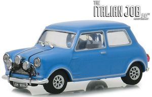 GREEN86549 - Voiture de The Italian Job AUSTIN MINI COOPER S 1275 de 1967 de couleur bleue