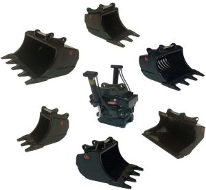 GF108-SET1 - Accessoire pour pelle de 24 à 33T - Divers godets avec Tiltrotateur OQTR-E33