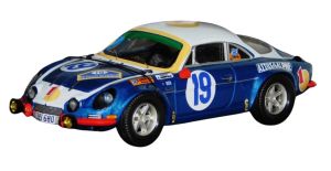 TRORRGR08 - Voiture du rallye d'Acropolis 1972 pilotée par SIROCO  - Limitée à 150 pièces - RENAULT-ALPINE A110 #19